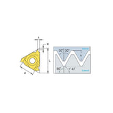American National Pipe thread-Dryseal:NPTF (Right) Extrnal/Intern - Makotools Industrial Supply Tools for Metal Cutting